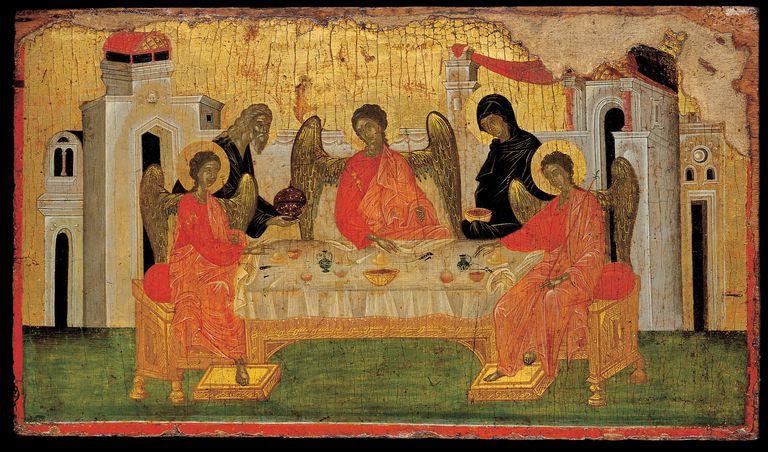 Illustration of the Hospitality of Abraham