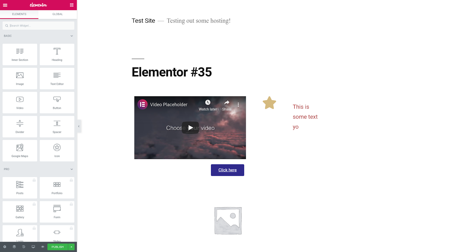 elementor wordpress page builder plugin features