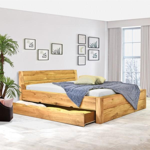 Łóżko z litego drewna ze schowkiem, Julia 180 x 200 cm - 2