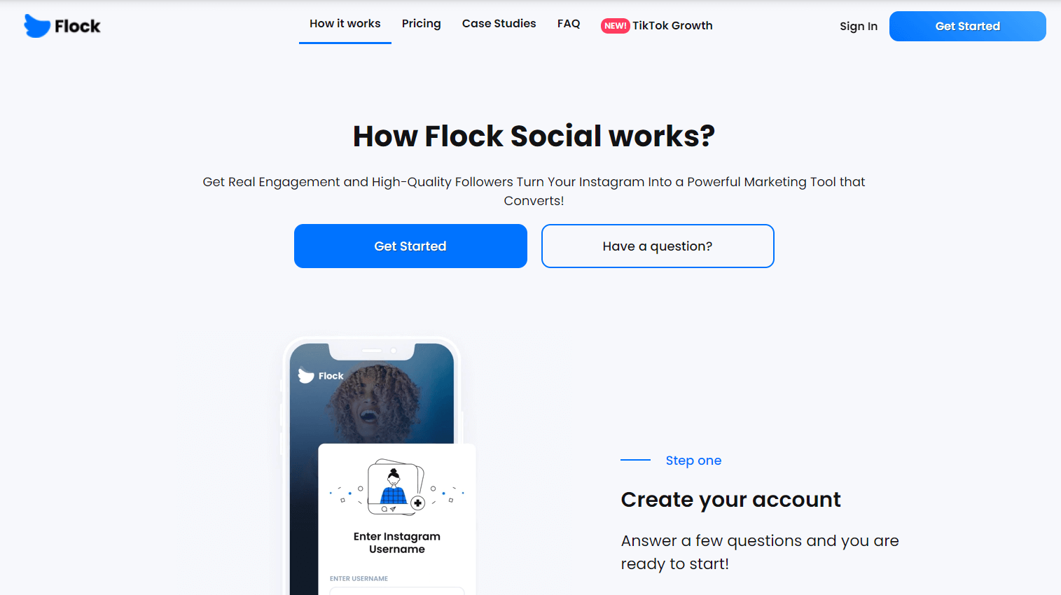 Flock Social website