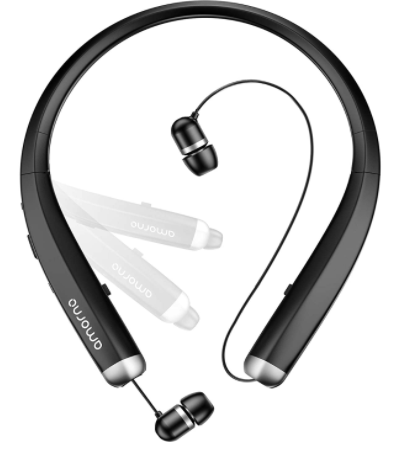  AMORNO Foldable Wireless Neckband Headset
