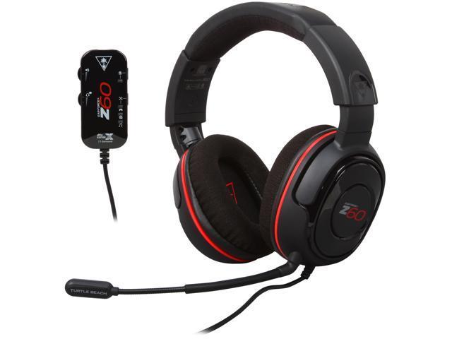 Turtle Beach Ear Force Z60 7.1 Channel Surround Sound PC Gaming Headset -  Newegg.com
