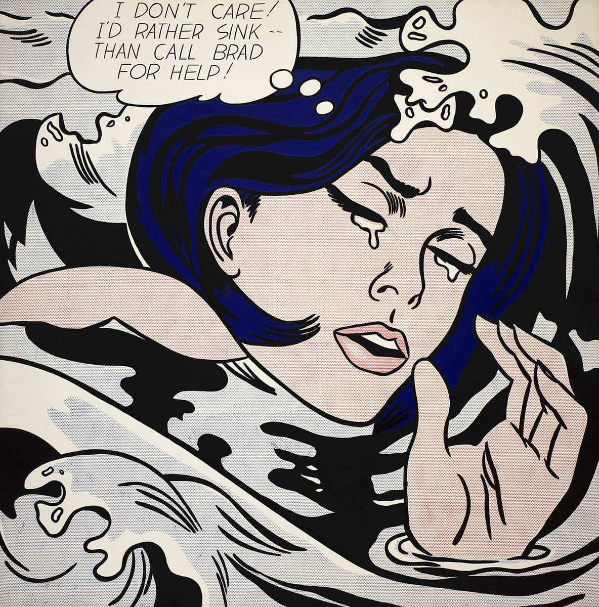 drowning girl