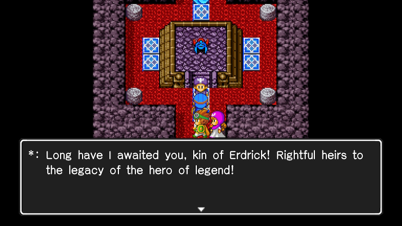 Meeting the priest. | Dragon Quest II