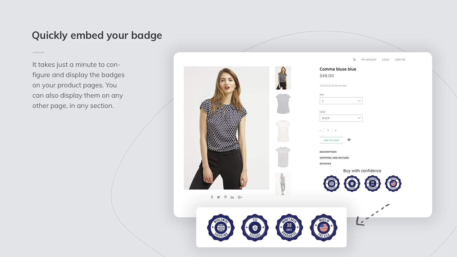 Free Shopify trust badge app