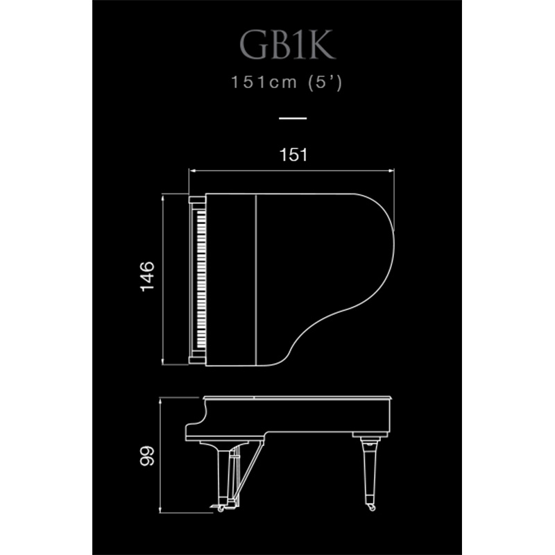 Đàn piano Yamaha Grand GB1K PWH