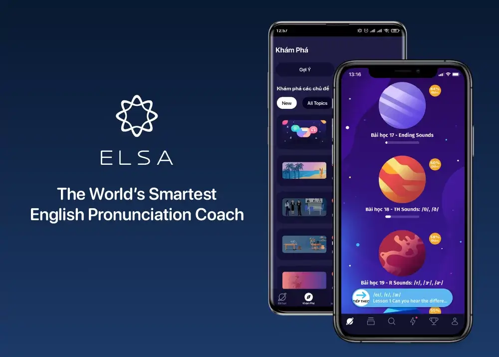 học tiếng anh online hiệu quả cùng app ELSA Speak