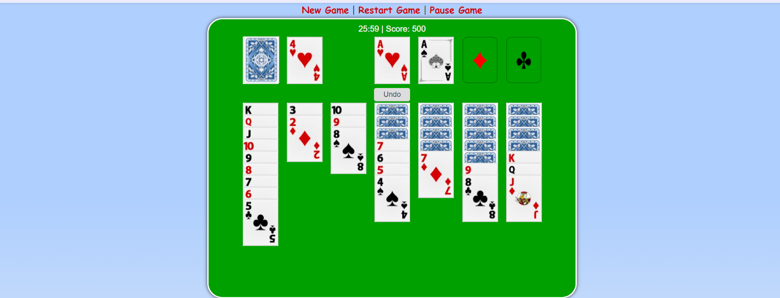 Win at the Game of Solitr online