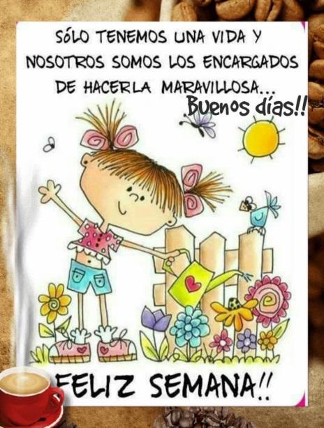 Loren Castillo a Twitter: "Buenos dias, Feliz semana, que sea maravillosa ,  que Dios ilumine nuestro camino, guíes nuestros pasos y que su protección  sea con todos cada dia, y agradezcamos todas