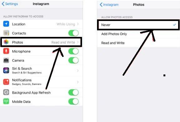 How to stop Instagram from saving posts to Camera roll