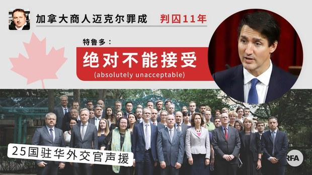 加拿大在华商人被判十一年 加国总理发声:绝对不能接受