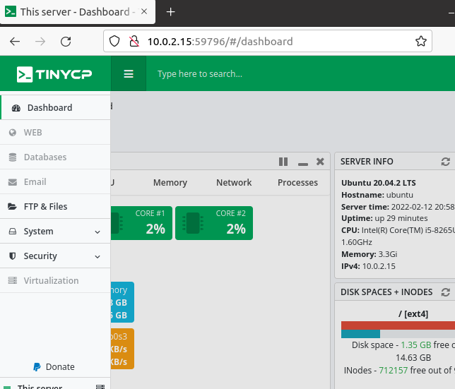 Install and use tinycp on Ubuntu