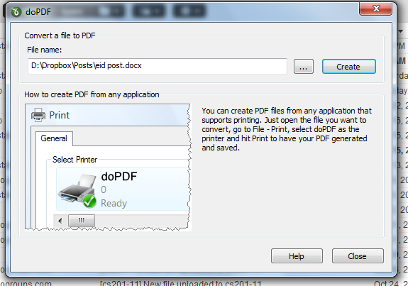 Do PDF settings