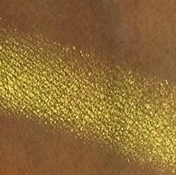 the Nubian glow palette - shade 1 gold eyeshadow closeup 