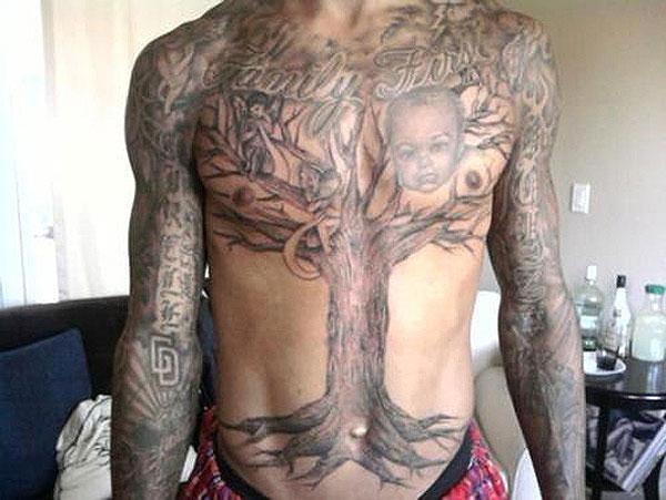 Why yes, Monta Ellis did cover his torso with a tattoo of a tree -  ProBasketballTalk | NBC Sports