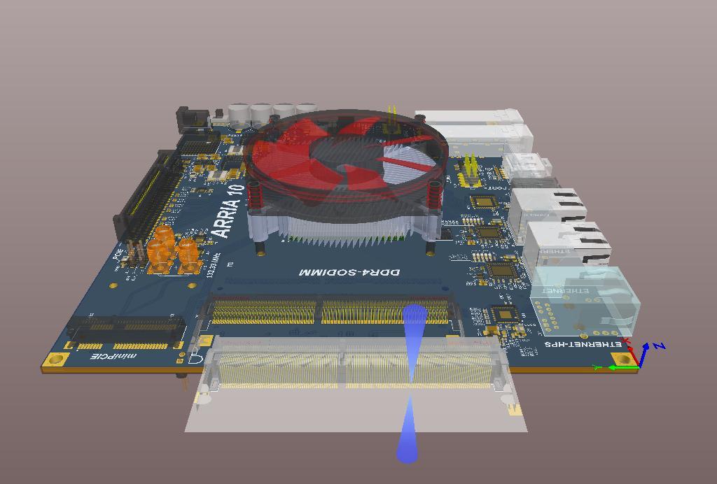 Screenshot of AD18 3D complex placement in 3D viewing software
