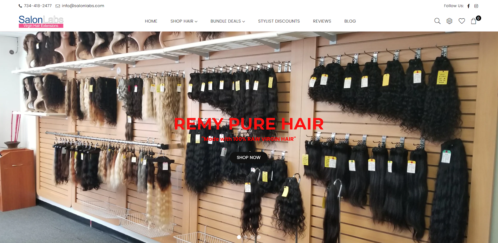 SalonLabs - one of the most famous hair products shop