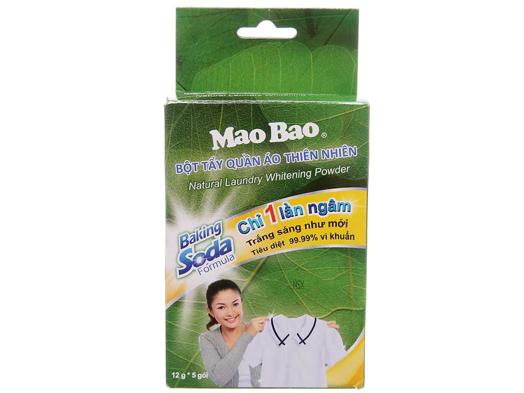 Bột tẩy trắng quần áo Mao Bao chứa baking soda