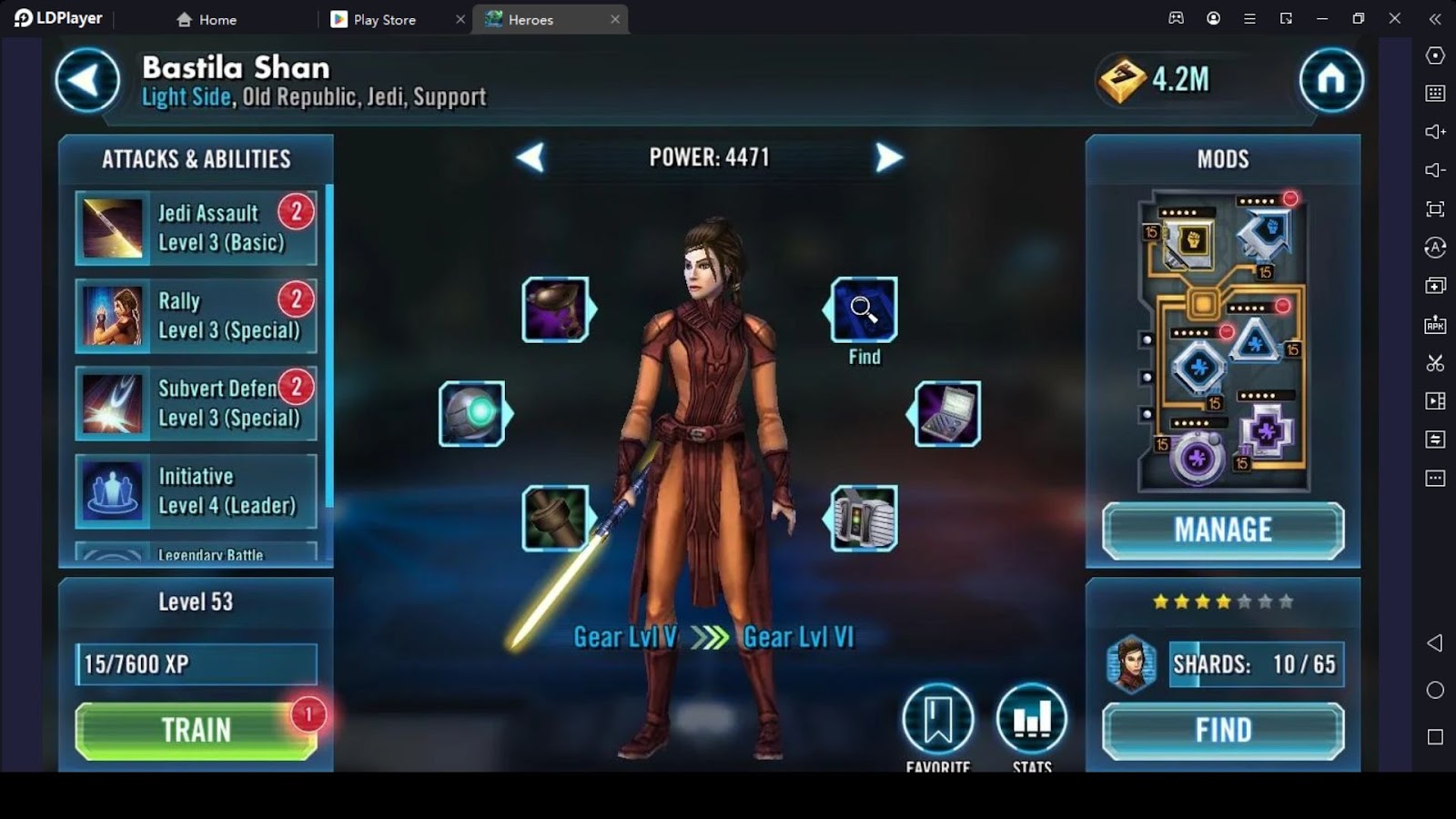 Star Wars™: Galaxy of Heroes Farming Guide - Bastila Shan, Jolee Bindo