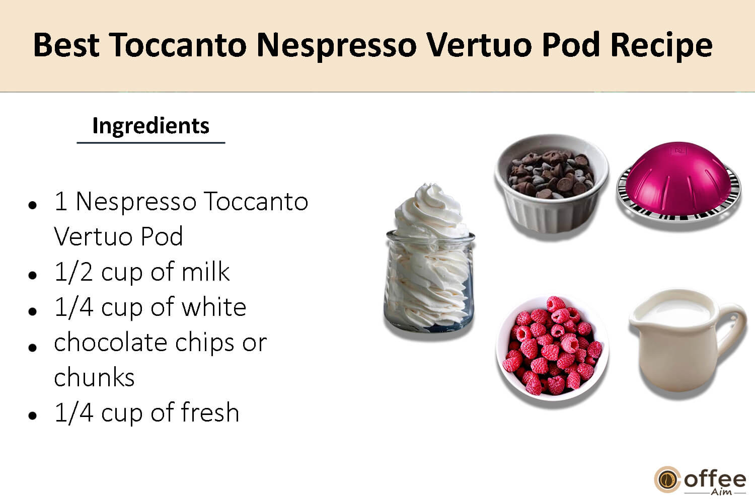 In this image, I elucidate the components that comprise the finest Toccanto Nespresso Vertuo coffee pod.