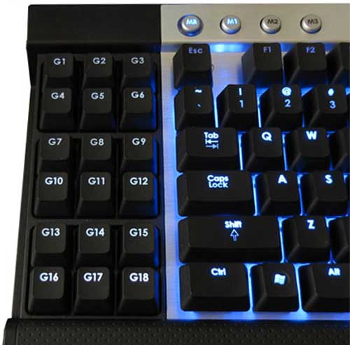 The macro keys of a gaming keyboard can be programmed to perform many different commands.