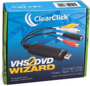 ClearClick VHS To DVD Wizard with USB Video Grabber