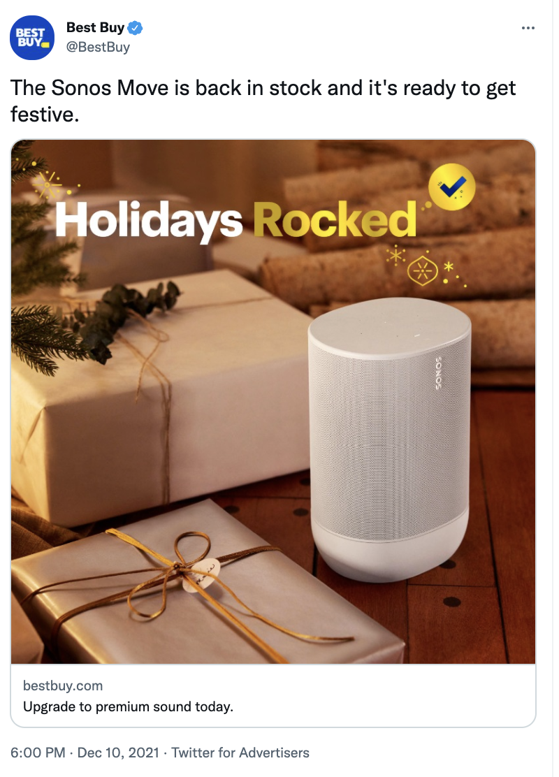 Twitter Ad from Best Buy