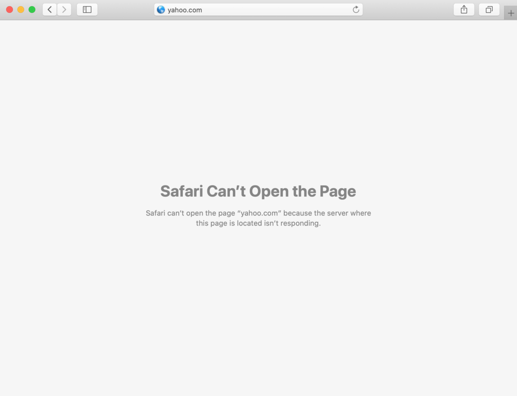 L'erreur ERR_CONNECTION_TIMED_OUT sur Safari
