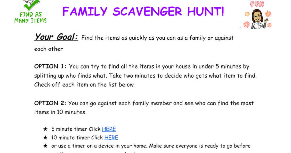 Copy of Week of 10.13 Family Scavenger Hunt