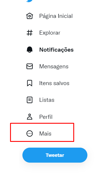 Como excluir uma conta do Twitter -  Passo 01