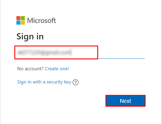 Microsoft/Outlook Account