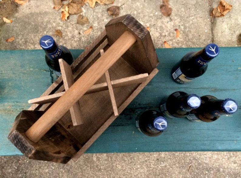 Retirement Gift Wooden 12oz Beer Caddy Boss Day Gift image 2