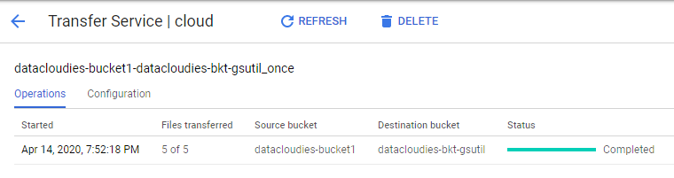 data transfer service in GCP