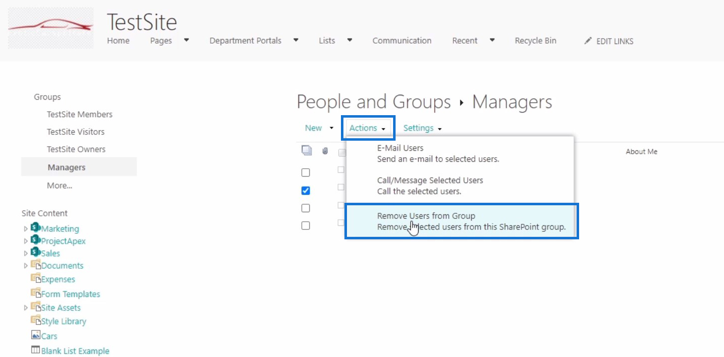 SharePoint site access