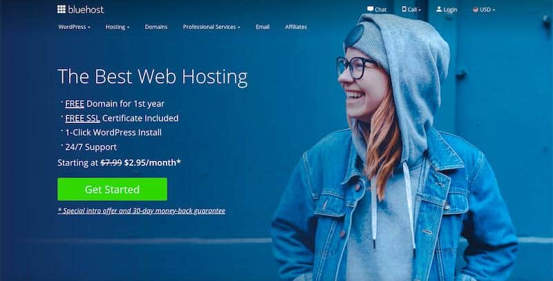 Bluehost cheap web hosting services