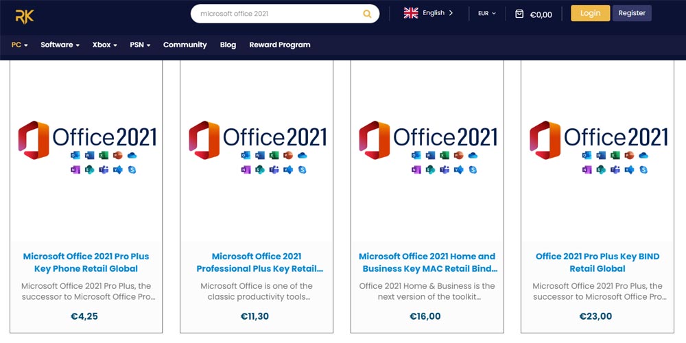 Microsoft Office 2021 on RoyalCDKeys