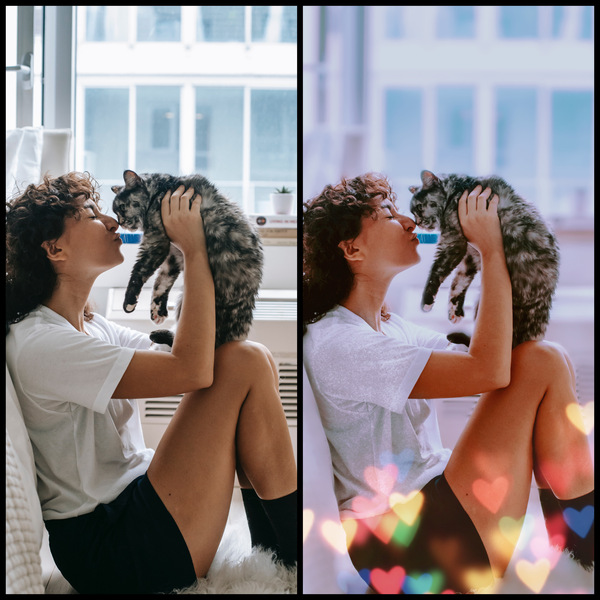 Como fazer fotos mandando beijo