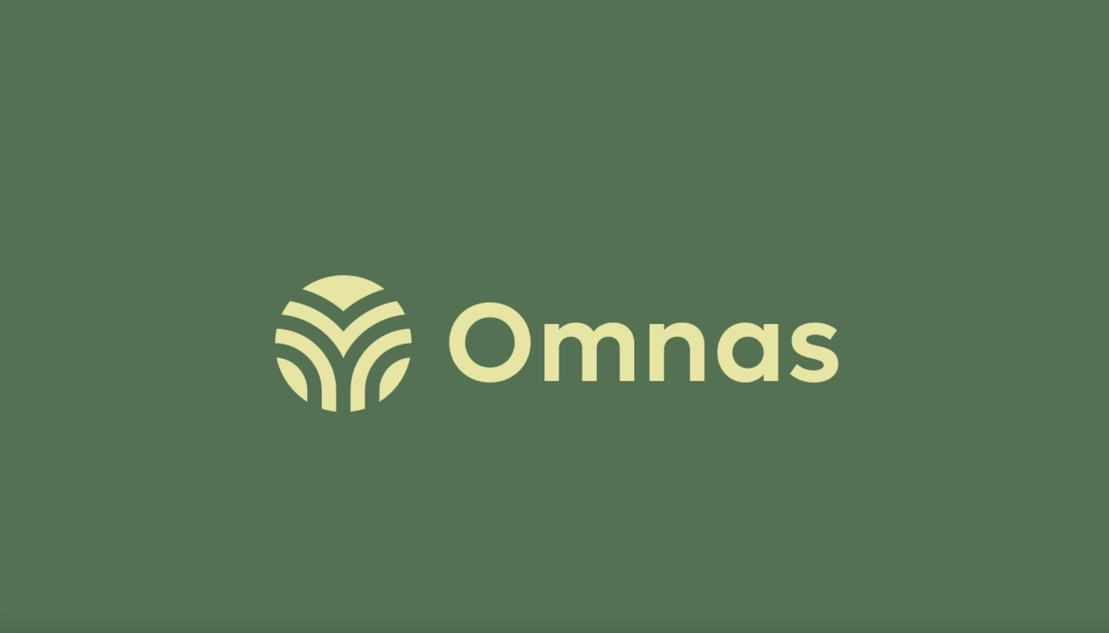 Логотип Omnas, выполненный в стиле миинимализм