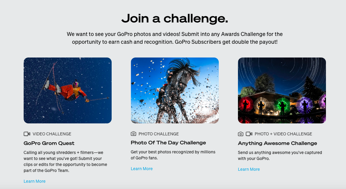 GoPro's user generated content strategy