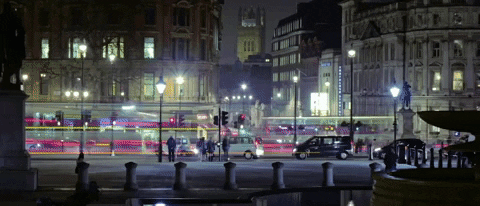 Street Life Hustle Bustle at Night