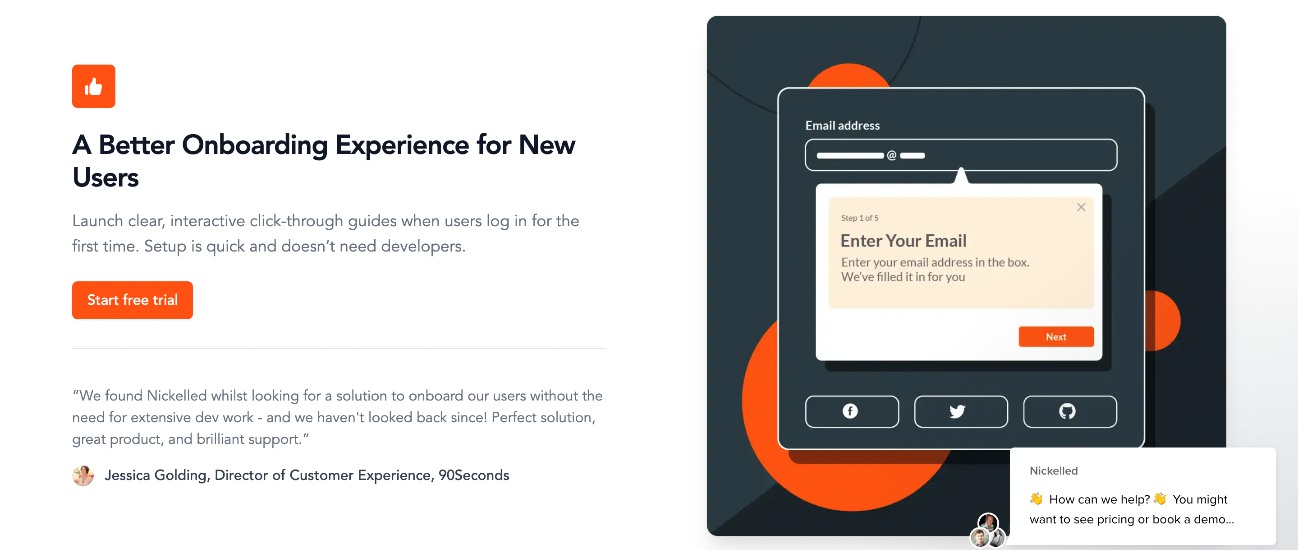 Nickelled client onboarding software
