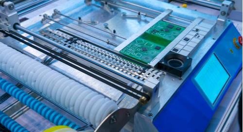 automation chip mounter working with robo