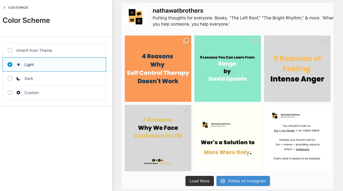 Apply white background to the feed
