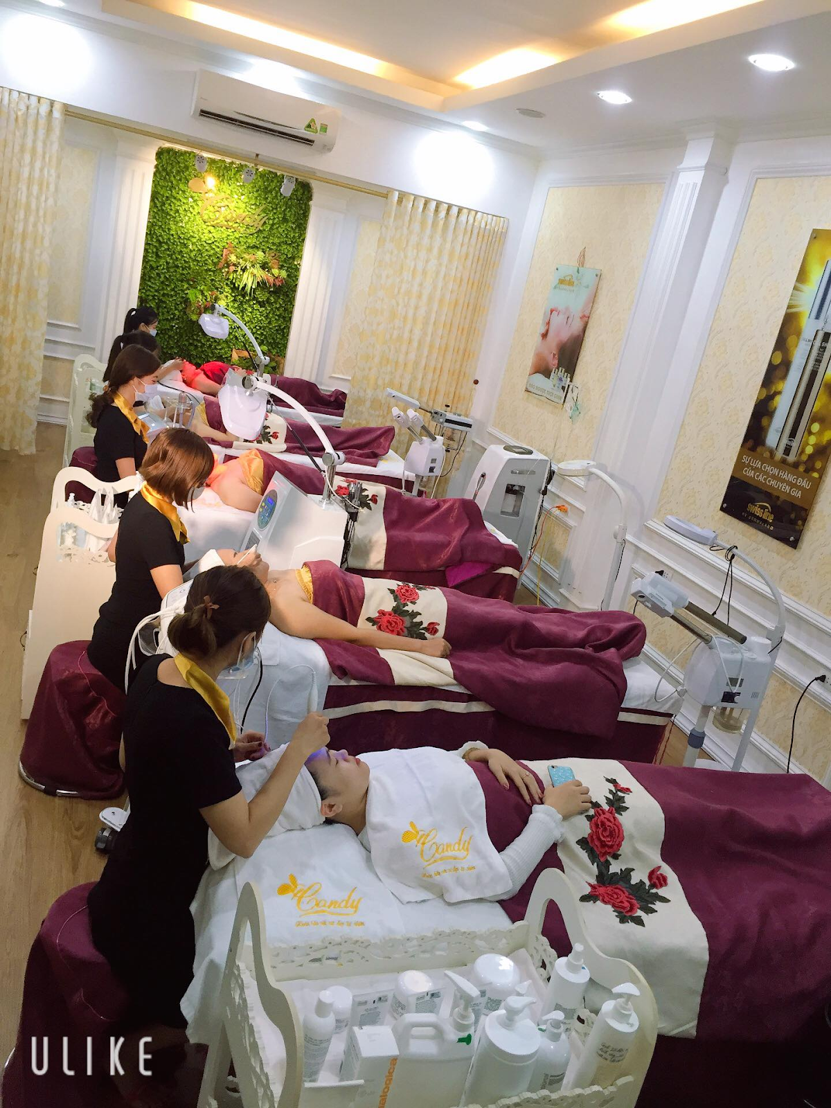 Đa dạng các dịch vụ chăm sóc tại TMV Candy & Hương Hòa Beauty Clinic.