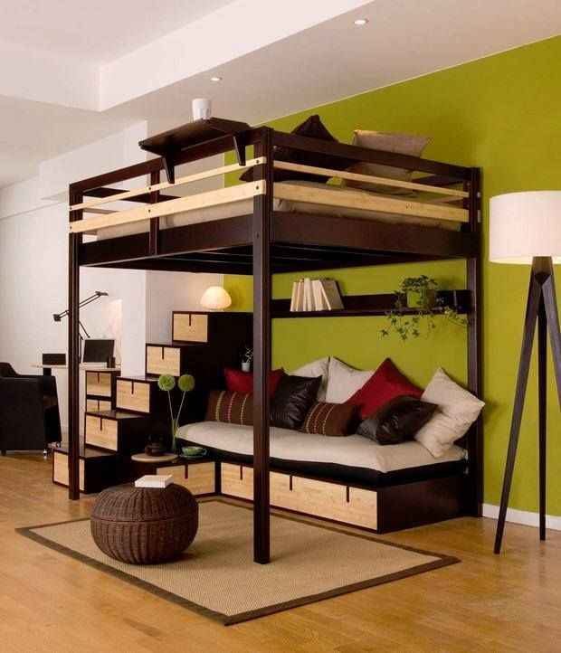 kamar mungil dengan kasur tingkat