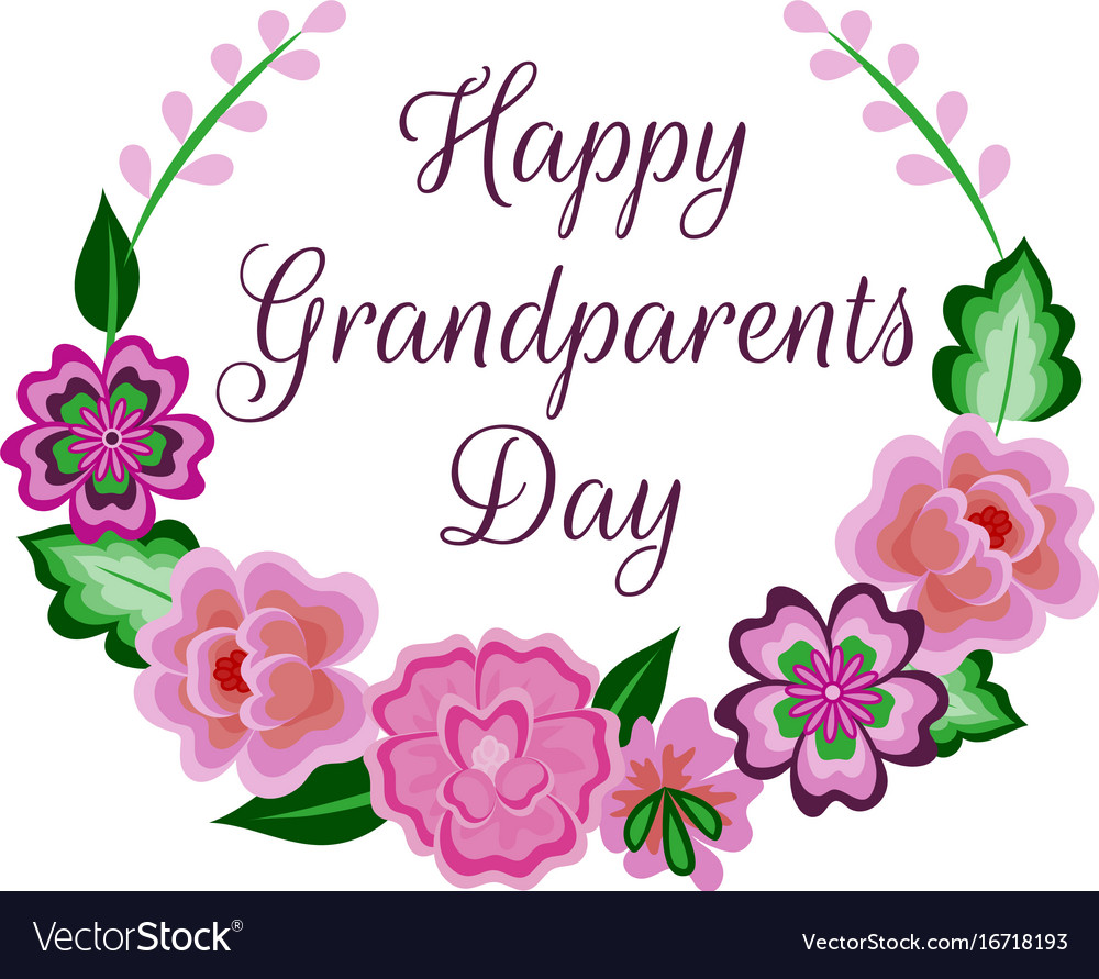 Happy grandparents day Royalty Free Vector Image