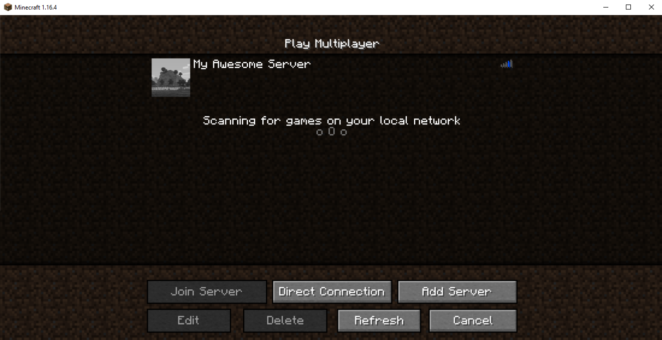 Join friends Minecraft server