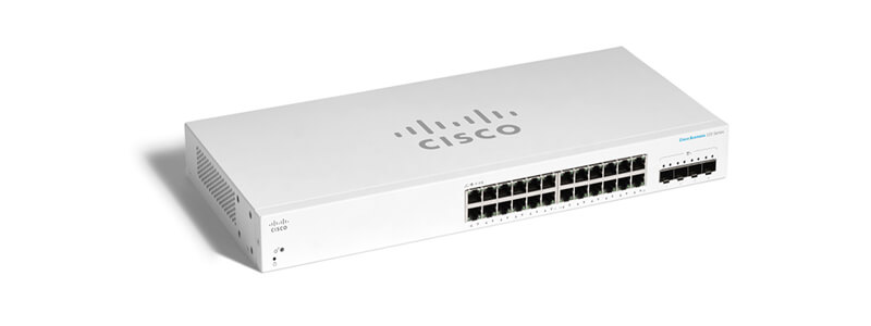 Switch cisco cbs220-24t-4g-eu phù hợp với nhiều môi trường làm việc