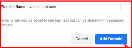 Adding domain