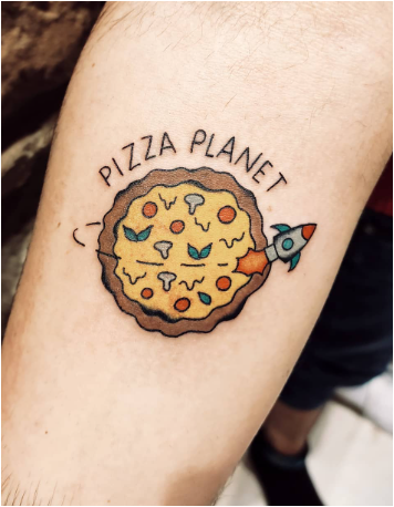 Pizza Planet Rocket Tattoo Designs